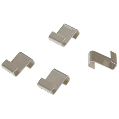 Image of ALM Aluminium Greenhouse Lap Clips (Pack 50) GH002