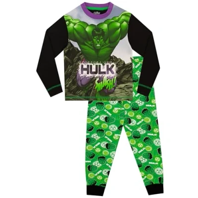 Image of Marvel Boys Pyjamas The Incredible Hulk Multicoloured 5 6 Years