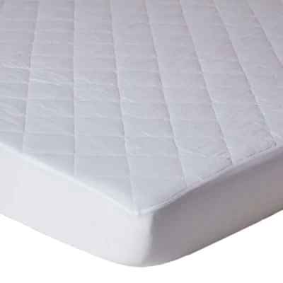 Image of HOMESCAPES Cotton Rich Quilted Super King Size Mattress Protector Oeko Tex Certified Hypoallergenic with Fully Elasticated 25 cm Deep Thick Stretch Fabric Skirt