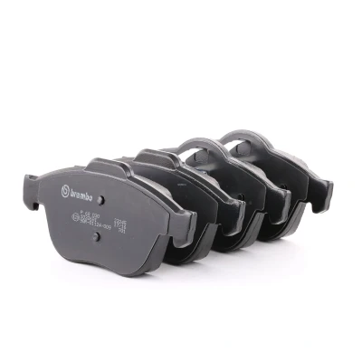 Image of 410607613R, 7701206599, 7701208182, 7701209809, 8671000730 Brake pad set BREMBO P 68 030 excl. wear warning contact with piston clip accessories