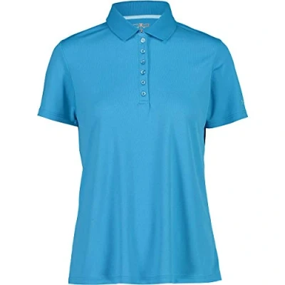 Image of CMP WOMEN&#039;S POLO BLUE STONE UK XXS
