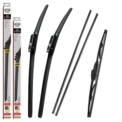 Image of Fits Dacia Sandero 2015 2020 All Season Front Wiper Blades With Extra Refill Rubber And Rear HAS2220BL11L