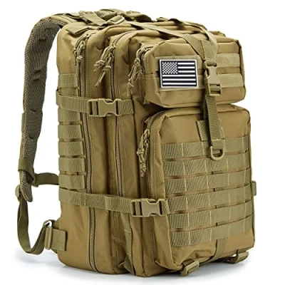 Image of QT&amp;QY 45L Tactical Military Backpacks For Men Camping Hiking Trekking Daypack Bug Out Bag Lage MOLLE 3 Day Assault Pack