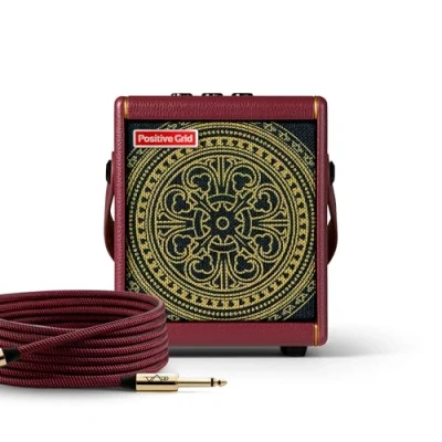 Image of Positive Grid Spark MINI Vai Special Edition 10 Watt Portable Smart Guitar Amp and Bluetooth Speaker Designed by Steve