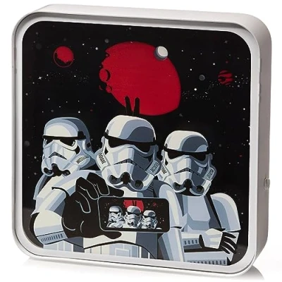 Image of NUMSKULL Official Original Stormtrooper Selfie Acrylic Logo Desk Lamp Wall Light for Bedroom, Office, Home, Study, Work Merchandise