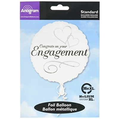 Image of Amscan 2454801 Sd C:Two Hearts Engagement