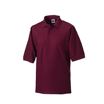 Image of Jerzees Russell Mens Poly/Cotton Pique Polo Shirt Burgundy XXL