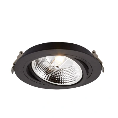 Image of Chuck Recessed Downlight, Black, 1x GU10/ES111