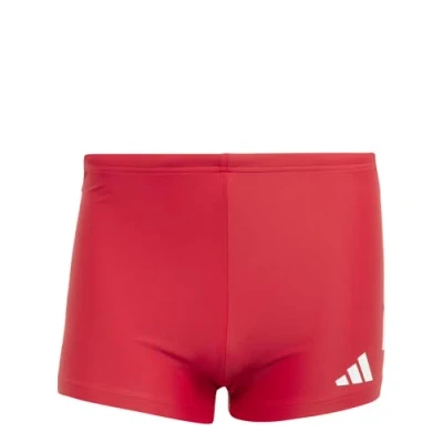 Image of adidas Performance 3STRIPES Swimming shorts, Men&#039;s, Size: Small, Pure ruby white