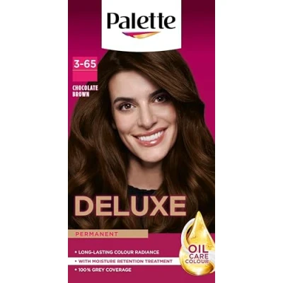Image of Palette Deluxe Creme Colouration 3 65 Chocolate Brown Hair Dye