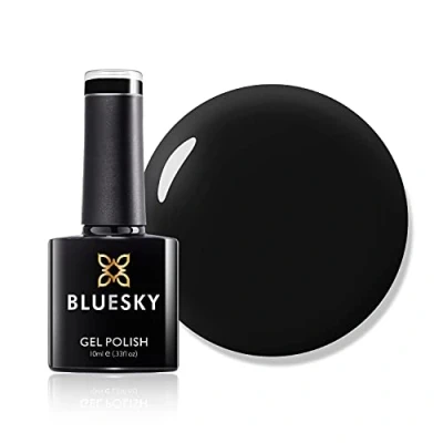 Image of Bluesky Gel Nail Polish, Fedora 80510, Darkest Purple, Dark, Midnight, Long Lasting, Chip Resistant, 10 ml (Requires Curing Under UV LED Lamp)
