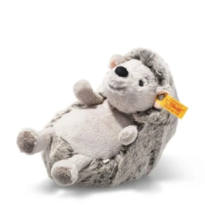 Image of Steiff 074387 Soft Cuddly Friends Hedgy hedgehog grey, Seasame, 16 cm