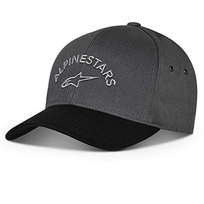 Image of Alpinestars Men&#039;s ARCED Cap with Visor, Char./Black, One Size