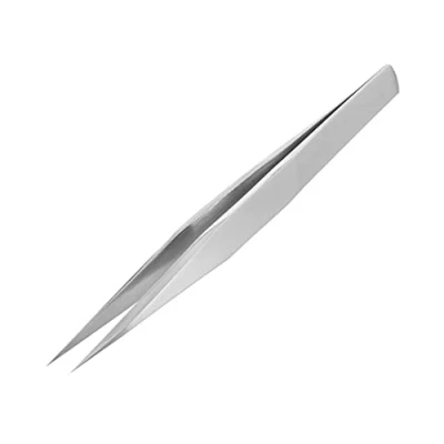 Image of Solid/Rigid Arms Tweezers (Non Flex), 125mm, Pointed Ends, Extra Fine Tips, Stainless Steel, Made in Japan. ENGINEER pt 16