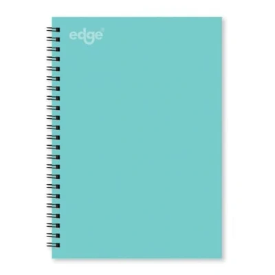 Image of Edge A5 Mint Green Notebook Soft Cover Twin Wire Notepad School Work Note Taking Journal
