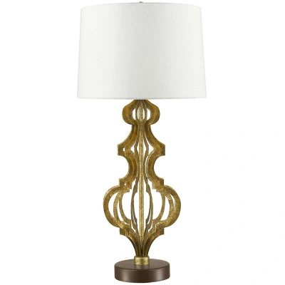 Image of Octavia 1 Light Table Lamp Gold, E27