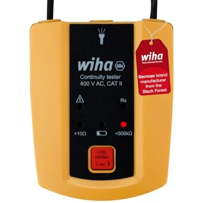 Image of Wiha WH45222 Continuity Tester 400V Ac Cat Ii, black/yellow