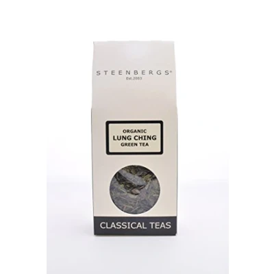 Image of Steenbergs Organic Lung Ching Loose Green Tea 80g (organic long jing)