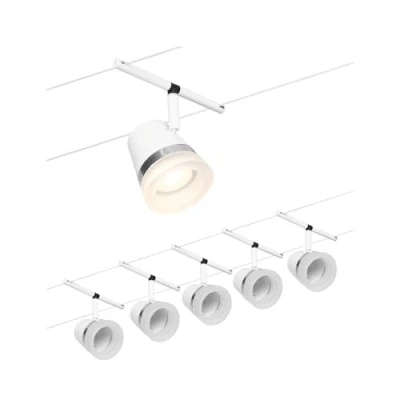 Image of Paulmann Cone cable lighting basic 5 bulb white