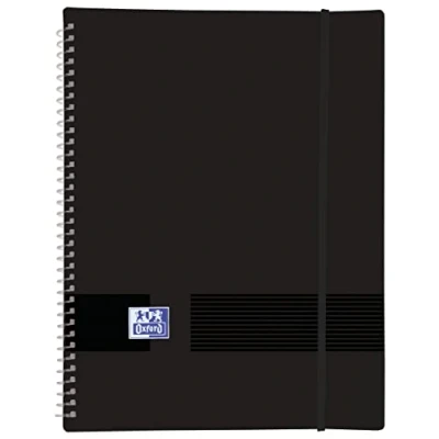 Image of Oxford Live &amp; Go, A4 Plastic Sleeve Folder, 30 Transparent Sleeves, Black