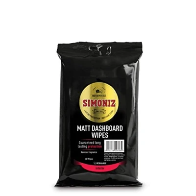 Image of Simoniz Gloss Dashboard Wipes Matt Laminate 20PK