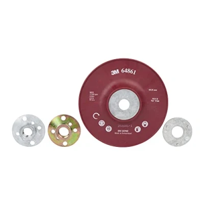 Image of 3M High Performance Ribbed Back Up Pad 125mm Longer disc life and more utility for Cubitron fibre discs 1x