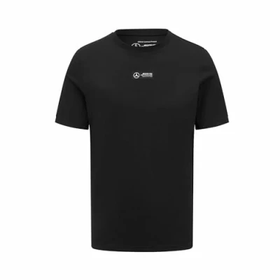 Image of Mercedes AMG Petronas, Lewis Hamilton, neon t Shirt, Silverstone 2022, Special Edition, Black with Print, Adult Sizes, Official Merchandise, Merchandise (Small)