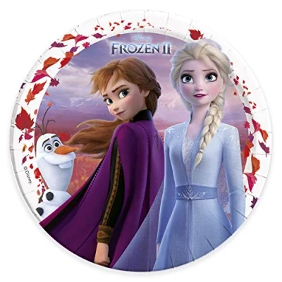 Image of Disney Frozen 2 10066546 Plates, Blue,23 centimeters