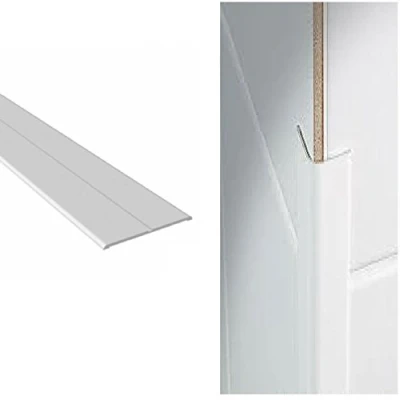 Image of White UPVC Plastic Flexi Flexible Angle Trim 25mm x 5 Metre Length