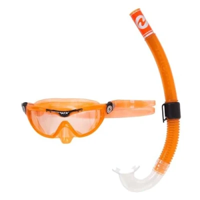 Image of AQUALUNG Combo Mix Diving Mask Snorkel, Children Aged 4 Years and Older, Suitable for Scuba Diving, Snorkeling, with UV Protection Silicone Gaskets, Anti fog leak Lenses, Boys &amp; Girls