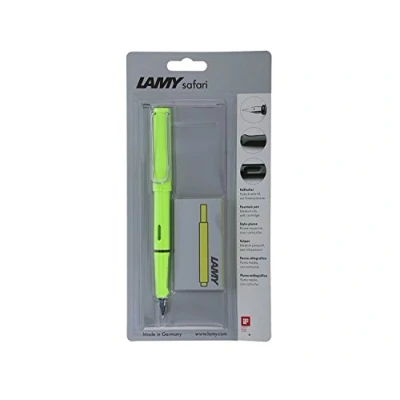 Image of Lamy Safari Neon Lime Green Special Edition Fountain Pen Medium Nib