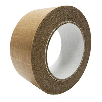 Image of All Green Self Adhesive Reinforced, Extra Strong, Paper Packaging Tape 50mm x 25m 1 Roll