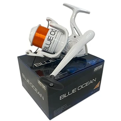 Image of NEW LIDSTERS BLUE OCEAN 7000FD LARGE SEA FISHING REEL BEACH PIER ORANGE LINE