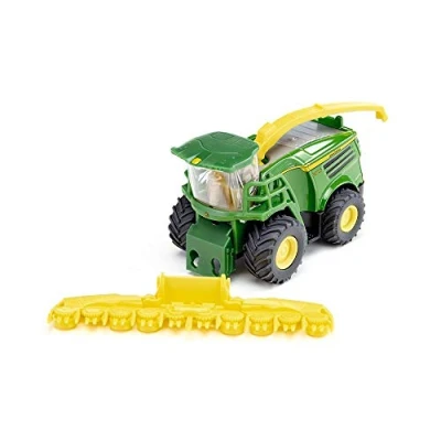 Image of siku 1794, John Deere 8500i Forage Harvester, 1:87, Metal/Plastic, Green, Removable corn header, Movable fuel pipe, Trailer hitch