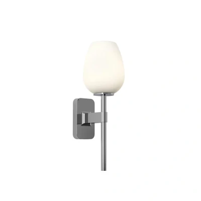 Image of Tacoma Single Bathroom Wall Lamp Polished Chrome IP44, G9 (Shade Not Included)