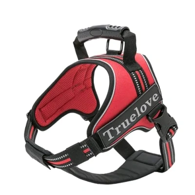 Image of TrueLove Dog Harness No pull Reflective Stitching Ensure Night Visibility, Outdoor Adventure Big Perfect Match Puppy Vest TLH5753 Now Available in 6 Colors Sizes(Red,2XL)