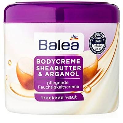 Image of Balea Body Cream Shea Butter with Valuable Argan Oil for Dry Skin (500 ml)