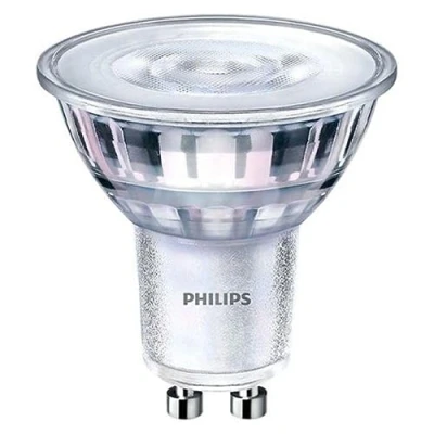 Image of Philips CorePro LEDspot 4 W GU10 A + Warm White LED Bulb Bulbs (Warm White, Silver, Translucent, +, 50/60, 19 but, 220 240)