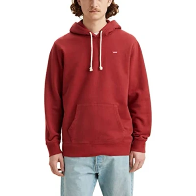 Image of Levi&#039;s Men&#039;s Hoodie Sweatshirt Brick Red (Red) XS