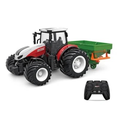 Image of Korody K 6635K 1:24 TRACTOR WITH FERTILIZER TRUCK RC, Red