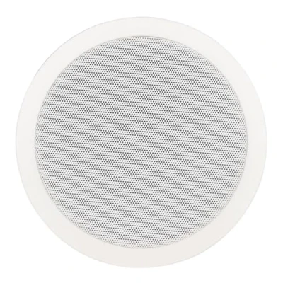 Image of Adastra Flush Mount 100V Ceiling Speaker supplied singularly with Selectable 3 to 6W Output in a Clean White Finish