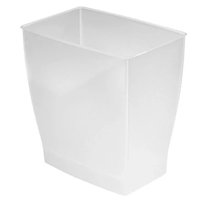 Image of iDesign 11 Litre Spa Rectangular Rubbish Bin, Frost