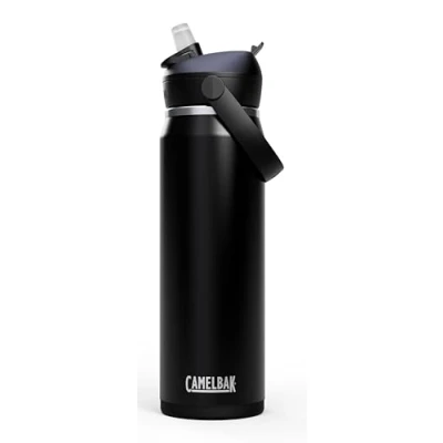 Image of CamelBak Thrive Flip Straw Water Bottle 25oz Insulated Stainless Steel, Sierra Red