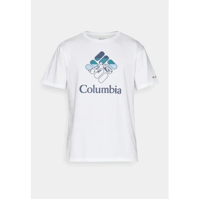 Image of Columbia Rapid RIDGE Graphic TEE Print Tshirt, Men&#039;s, Size: XXL, White
