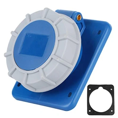Image of aqxreight IP67 Waterproof 16A 220‑250V Boat Shore Power Socket With Gasket,Power Fits for Yacht RV Motorhome Caravan