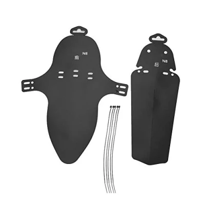 Image of Keenso Bicycle Front Rear Mudguard, Premium Bike Tire Mud Mudguard With 5 Cable Ties