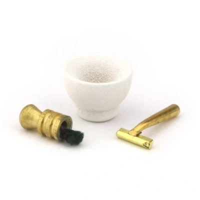 Image of MyTinyWorld Dolls House Miniature 3 Piece Shaving Kit