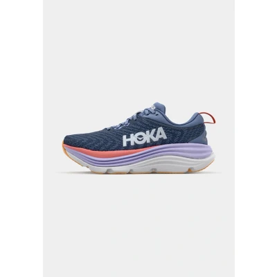 Image of HOKA Gaviota 5 Road running shoes, Women&#039;s, Size: 3.5, Anchor/grapefruit Textile/synthetics