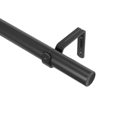 Image of Umbra Zen 1&quot; Expandable Curtain Rod, 32 128&quot;, Matte Black