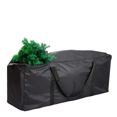 Image of Bramble Large Heavy Duty 9ft Christmas Tree Bag, Household &amp; Sports Storage Bag 600D Oxford Waterproof Material, Dual Zipped, Reinforced Double Stitched Carry Handles 135 x 54 39 cm